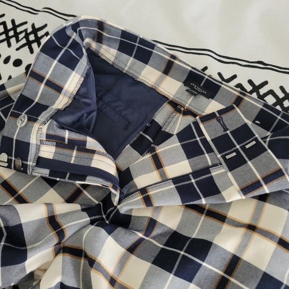 Ann Taylor Factory Women's Wide Leg Plaid Pants Trousers Size 4 - Picture 10 of 12